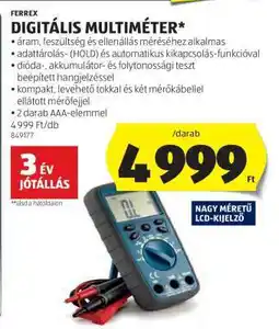 ALDI Digitális Multiméter ajánlat
