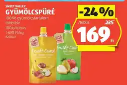 ALDI SWEET VALLEY GYÜMÖLCSPÜRÉ ajánlat