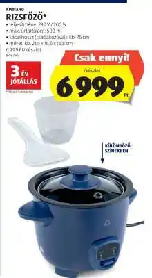 ALDI Ambiano Rizsfőző ajánlat