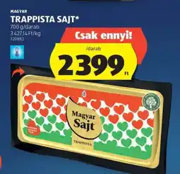 ALDI Magyar Trappista Sajt ajánlat