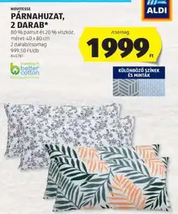 ALDI NOVITESSE Párnahuzat, 2 darab ajánlat