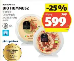 ALDI Wonnemeyer Bio Hummusz ajánlat