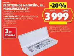 ALDI Ambiano Elektromos Manikűr-, Ill. Pedikűrkészlet ajánlat