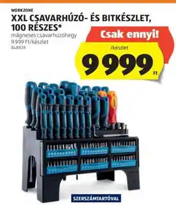 ALDI WORKZONE XXL Csavarhúzó- és Bitkészlet, 100 részes ajánlat