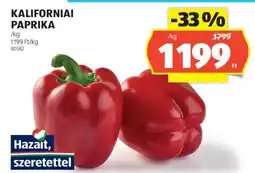 ALDI Kaliforniai paprika ajánlat