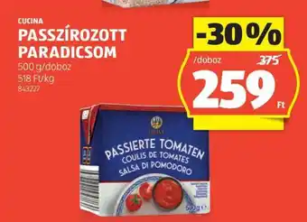 ALDI Cucina Passzírozott Paradicsom ajánlat