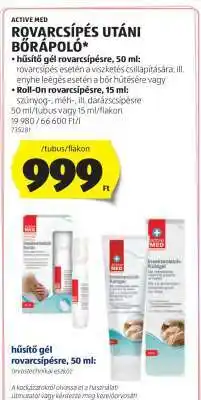 ALDI ACTIVE MED Rovarcsípés Utáni Bőrápoló ajánlat