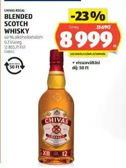 ALDI Chivas Regal Blended Scotch Whisky ajánlat