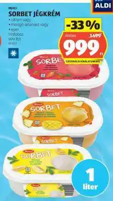 ALDI MUCCI SORBET JÉGKRÉM ajánlat