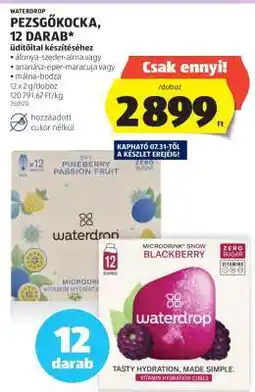 ALDI WATERDROP PEZSGŐKOCKA, 12 DARAB ajánlat