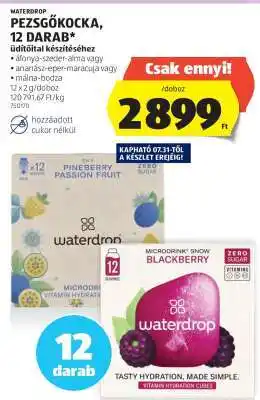ALDI WATERDROP PEZSGŐKOCKA, 12 DARAB ajánlat