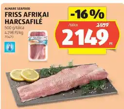 ALDI Friss, afrikai harcsafilé ajánlat