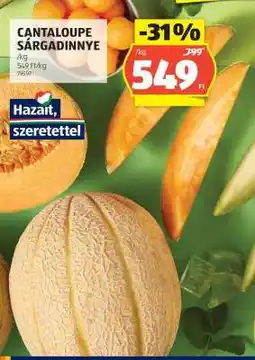 ALDI Cantaloupe Sárgadinnye ajánlat