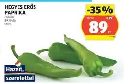 ALDI Hegyes erős paprika ajánlat