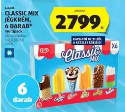 ALDI ALGIDA CLASSIC MIX JÉGKRÉM, 6 DARAB ajánlat
