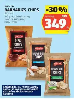 ALDI SNACK FUN BARNARIZS-CHIPS ajánlat