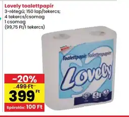 Spar Lovely toalettpapír ajánlat