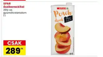Spar SPAR őszibarackital ajánlat