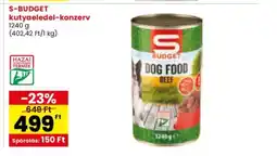 Spar S-BUDGET kutyaeledel-konzerv ajánlat