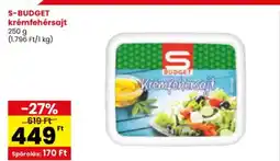 Spar S-BUDGET krémfehérsajt ajánlat