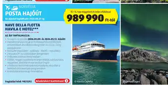 ALDI Norvégia Posta Hajóút Nave della flotta havila ajánlat
