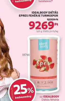 Rossmann Idealbody Diétás Epres fehérje turmixpor ajánlat