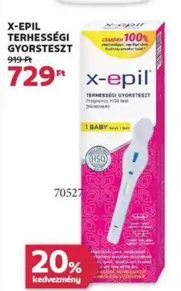 Rossmann X-Epil Terhességi gyorsteszt ajánlat