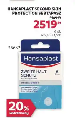 Rossmann Hansaplast Second Skin protection sebtapasz ajánlat
