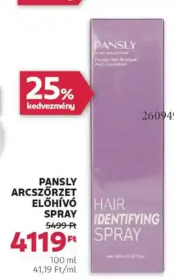 Rossmann Pansly Arcszőrzet Előhívó spray ajánlat