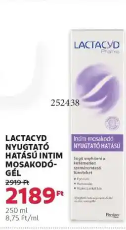Rossmann Lactacyd Nyugtató Hatású intim mosakodó- gél ajánlat