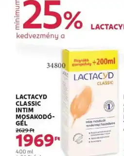 Rossmann Lactacyd Classic Intim mosakodó- gél ajánlat