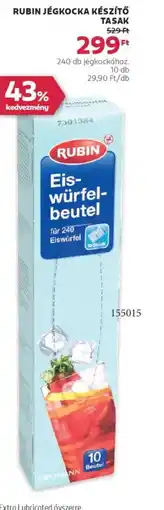 Rossmann Rubin Jégkocka Készítő tasak ajánlat