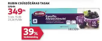 Rossmann Rubin Csúszózáras tasak ajánlat