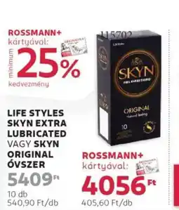Rossmann Life Styles Skyn extra lubricated vagy skyn ajánlat