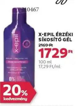 Rossmann X-Epil érzéki síkosító gél ajánlat