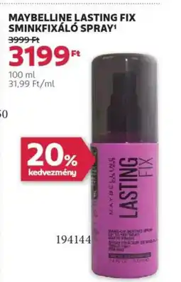 Rossmann Maybelline Lasting fix sminkfixáló spray ajánlat