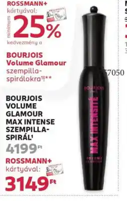 Rossmann Bourjois Volume glamour max intense ajánlat