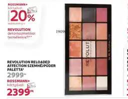 Rossmann Revolution Reloaded Affection szemhéjpúder paletta ajánlat