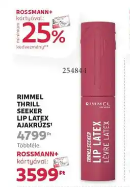Rossmann Rimmel Lasting finish ajakkontúr ajánlat