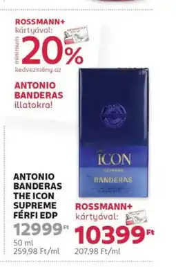 Rossmann Antonio Banderas the icon supreme férfi edp ajánlat