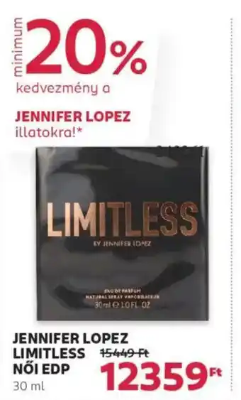 Rossmann Jennifer Lopez Limitless női edp ajánlat