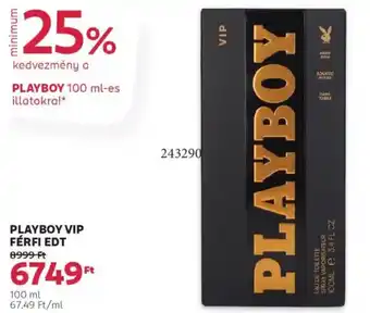 Rossmann Playboy Vip férfi edt ajánlat