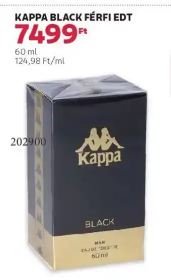 Rossmann Kappa Black férfi edt ajánlat