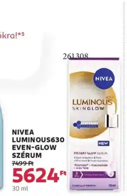 Rossmann Nivea Luminous630 even-glow szérum ajánlat