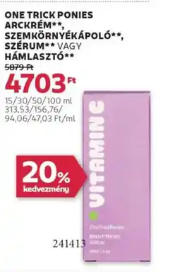 Rossmann One Trick ponies arckrém ajánlat