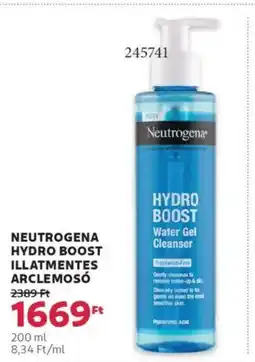 Rossmann Neutrogena Hydro boost illatmentes arclemosó ajánlat