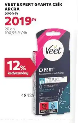 Rossmann Veet Expert gyanta csík arcra ajánlat