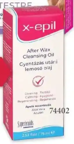 Rossmann X-Epil gyantázás utáni lemosó olaj ajánlat
