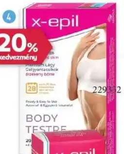 Rossmann X-Epil Prémium lágy gélgyantacsíkok ajánlat