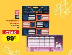 Interspar Füzetcímke, órarend ajánlat